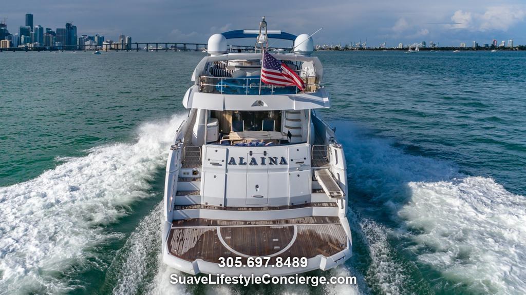 Yacht Charter ~ 90 Foot Sunseeker "Alaina" by Suave Lifestyle Concierge photo 4