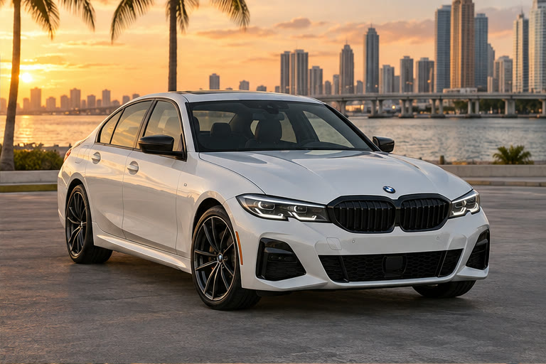 White BMW 330i xDrive
