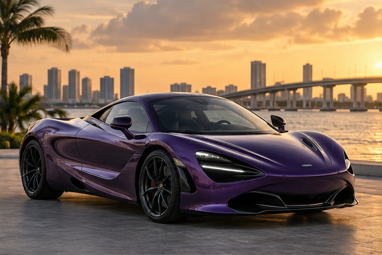 Purple McLaren 720S